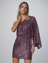 Vestido paete rosa envelhecido t9254