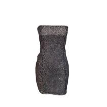 Vestido Paete sem alça Cinza Tan Tan Vestido Paete sem alça Cinza Tan Tan