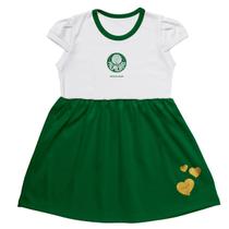 Vestido Palmeiras Infantil Canelado Oficial Torcidababy Vestido Palmeiras Infantil Canelado Oficial Torcidababy