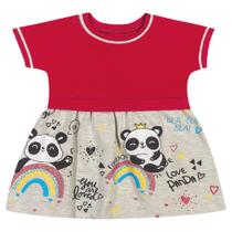 vestido panda infantil menina várias cores 2 e 3 anos