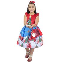 Vestido Papai Noel Com Bolsa Vermelha e Arvore de Montar