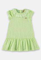 Vestido para Bebê em Tecido Laise Forrado Up Baby