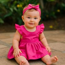 Vestido Para Bebê Menina Jana Vestido de Festa Casamento Batizado Várias Cores Vestido Para Bebê Menina Jana Vestido de Festa Casamento Batizado Várias Cores