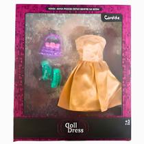 Vestido Para Boneca Barbie Com 1 Vestido Doll Dress Candide