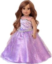Vestido para boneca de 18 polegadas DreamWorld Collections Misty Lilac Vestido para boneca de 18 polegadas DreamWorld Collections Misty Lilac
