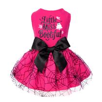 Vestido para cães Fitwarm Little Miss Bootiful Halloween XXS preto