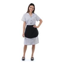 Vestido Para Copeira Linda Estampa Com Avental Em Algodão