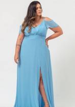 Vestido para festa longo azul serenity tamanho 54. Vestido para festa longo azul serenity tamanho 54.