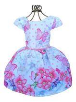Vestido Para Menina De Festa Rodado Luxo Floral Evangélico Vestido Para Menina De Festa Rodado Luxo Floral Evangélico