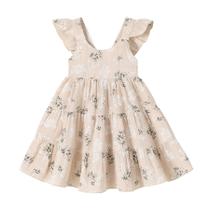 Vestido para meninas YOUNGER TREE Summer Ruffle Halter 3-4T