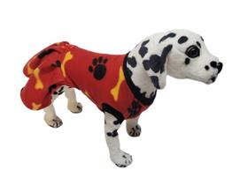 Vestido Para Pet Em Soft King Of Pets - Vermelho Patas - 06