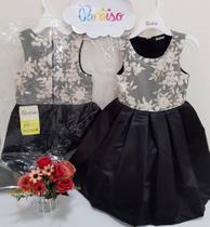 Vestido Paraiso Menina Festa Luxo Infantil 4 6 8 10 Cod 9601