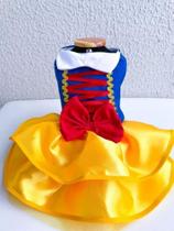 Vestido Pet - Branca De Neve - Cachorro Ou Gato