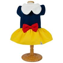 Vestido pet fantiasa princesa para caes azul marinho tamanho gg