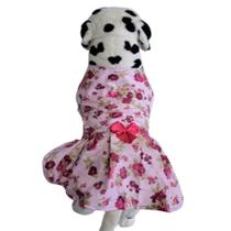 Vestido Pet Frente Única para cães e gatos tamanho 04