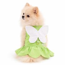 Vestido Pet para Cachorro com Guia Roupa Fantasia Pet Fêmea Pequeno Porte