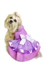 Vestido Pet Roupa de Cachorro e Gato Verão Roxo