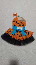 Vestido Pet Roupa inspiração Pedrita Cachorro Cães M