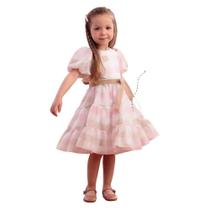 Vestido Petit Cherie Inverno Rose Delicate Baby Rosa