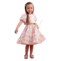 Vestido Petit Cherie Inverno Rose Delicate Baby Rosa Vestido Petit Cherie Inverno Rose Delicate Baby Rosa