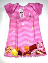 Vestido Pink , doces infantil , tamanho 4