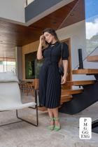 Vestido plissado moda evangélica Vestido plissado moda evangélica