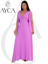 Vestido Plissado Unilateral estilo Cleo Vestido Plissado Unilateral estilo Cleo