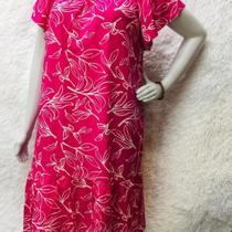 Vestido plus site rosa estampado