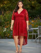 Vestido Plus Size 09 Renda Madrinha Civil Festa Formatura Vestido Plus Size 09 Renda Madrinha Civil Festa Formatura