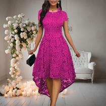 Vestido Plus Size 71 Formatura Renda Batizado Festa Civil Festa