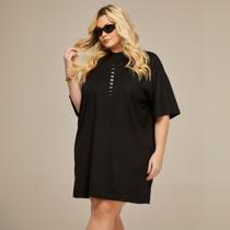 Vestido Plus Size Básico Max Tshirt Camisetão Moda Gringa