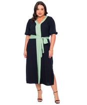 Vestido Plus Size Camurça 201798