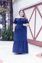 Vestido Plus Size Ciganinha Látex na Cintura