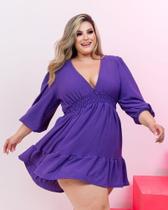 Vestido Plus Size com Elastex Vestido Plus Size com Elastex