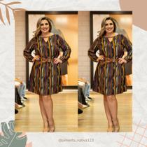 Vestido Plus size de viscose