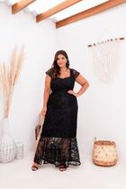 Vestido Plus Size Em Renda Floral