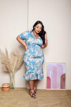 Vestido plus size estampado
