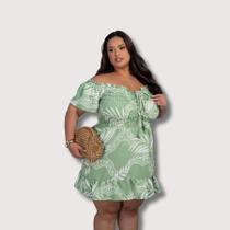 Vestido Plus Size Estampado Ciganinha Elastec 0593
