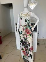 Vestido Plus Size Estampado Veste 42/44