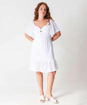 Vestido Plus Size Feminino Laise Marisa Branco-65004