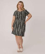 Vestido Plus Size Feminino Manga Curta Marisa-65025