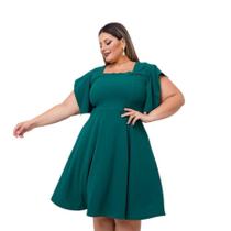 Vestido Plus Size Feminino Rodado Moda Evangélica 0500