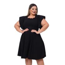 Vestido Plus Size Feminino Rodado Moda Evangélica 0500