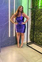 Vestido Plus Size Feminino Tubinho com Brilho