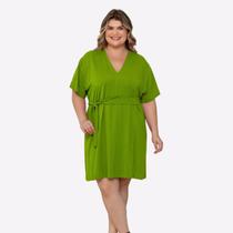 Vestido Plus Size Levity Liso