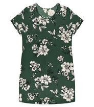 Vestido plus size manga curta com estampa g1 ao g4