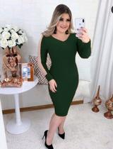 Vestido Plus Size Manga Tule Moda Feminina Evangélica