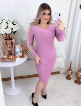Vestido Plus Size Manga Tule Moda Feminina Evangélica