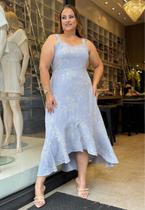 Vestido Plus Size Mullet Bordado