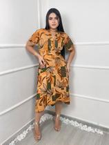 Vestido Plus Size Mullet Estampado Moda Evangélica Feminina Vestido Plus Size Mullet Estampado Moda Evangélica Feminina